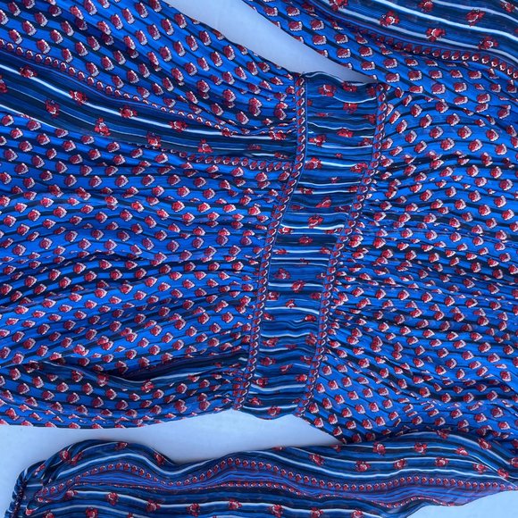 Ulla Johnson Martine Mini Dress Cerulean Blue Silk - Picture 12 of 12